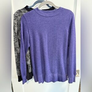 Jockey Women's Purple Crewneck Sweatshirt